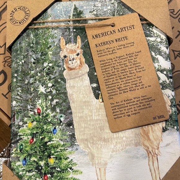 Kathryn white curated collection llama at Christmas - Picture 2 of 3